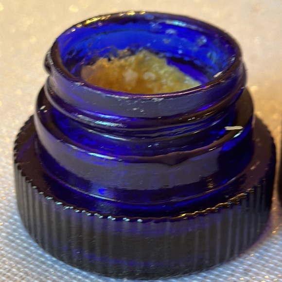 Avon Blue vintage cream sachet glass container Moonwind - Picture 5 of 13